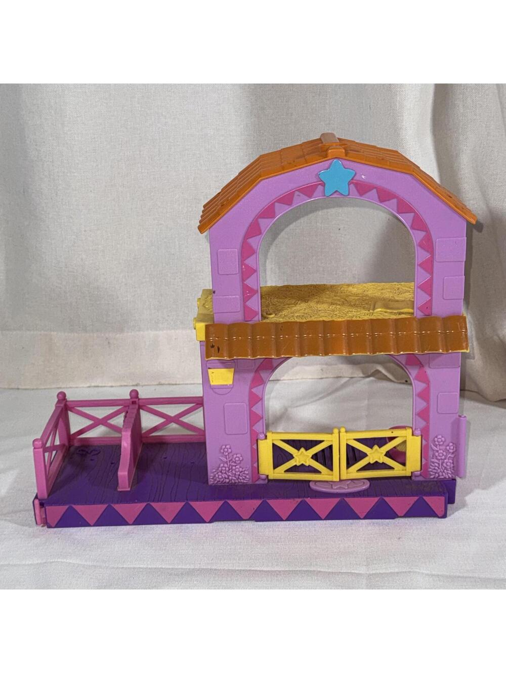 Dora the Explorer Pony Place Mattel Play Set 2005 Pink Purple House Nickelodeon